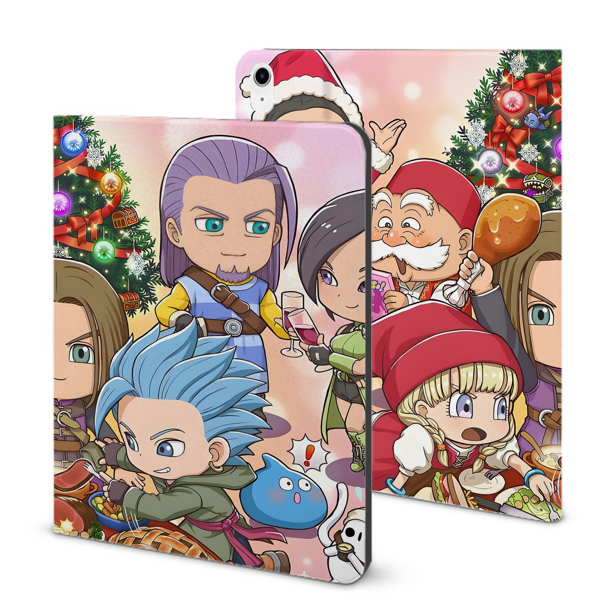 （画像用） ドラゴンクエスト Doragon Kuesuto Dragon Quest IPad ケース ブック型 PUレザー TPU 耐衝撃 軽量 薄型 ペン収納なし 全面保護 IPad 各モデル対応